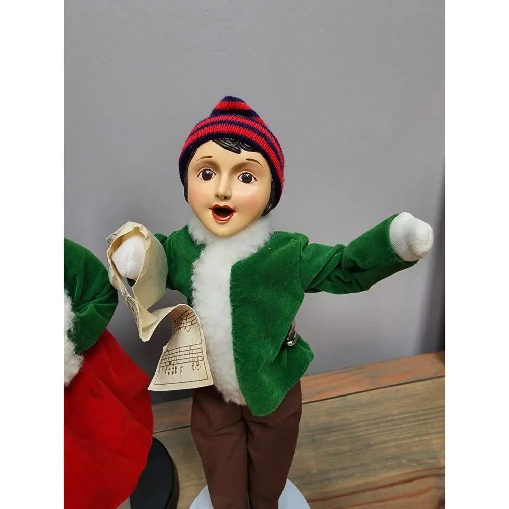 Vintage 1986 BRINN'S Collectible Edition Christmas Caroler Dolls Figurine Set